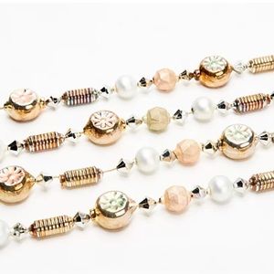 NEW Martha Stewart Set of 2 6' Blown Glass Beaded Garland